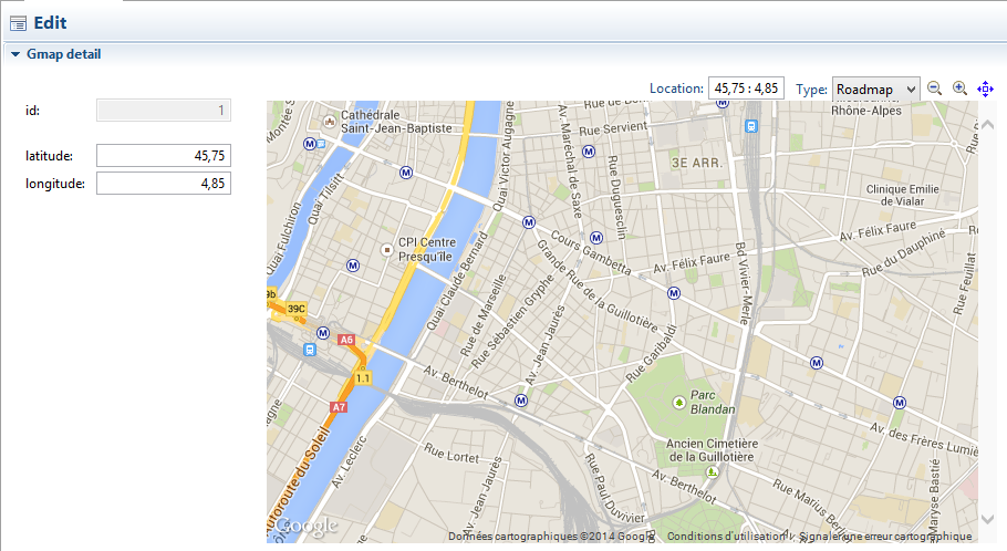 GMap - Store coordinates as Latitude and Longitude