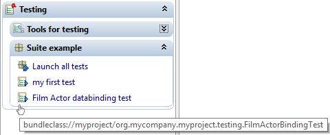 Execute the test Execute the test