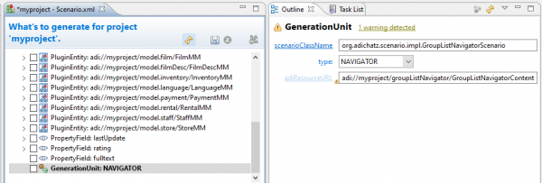 Add 'Navigator' item to scenario file Add 'Navigator' item to scenario file